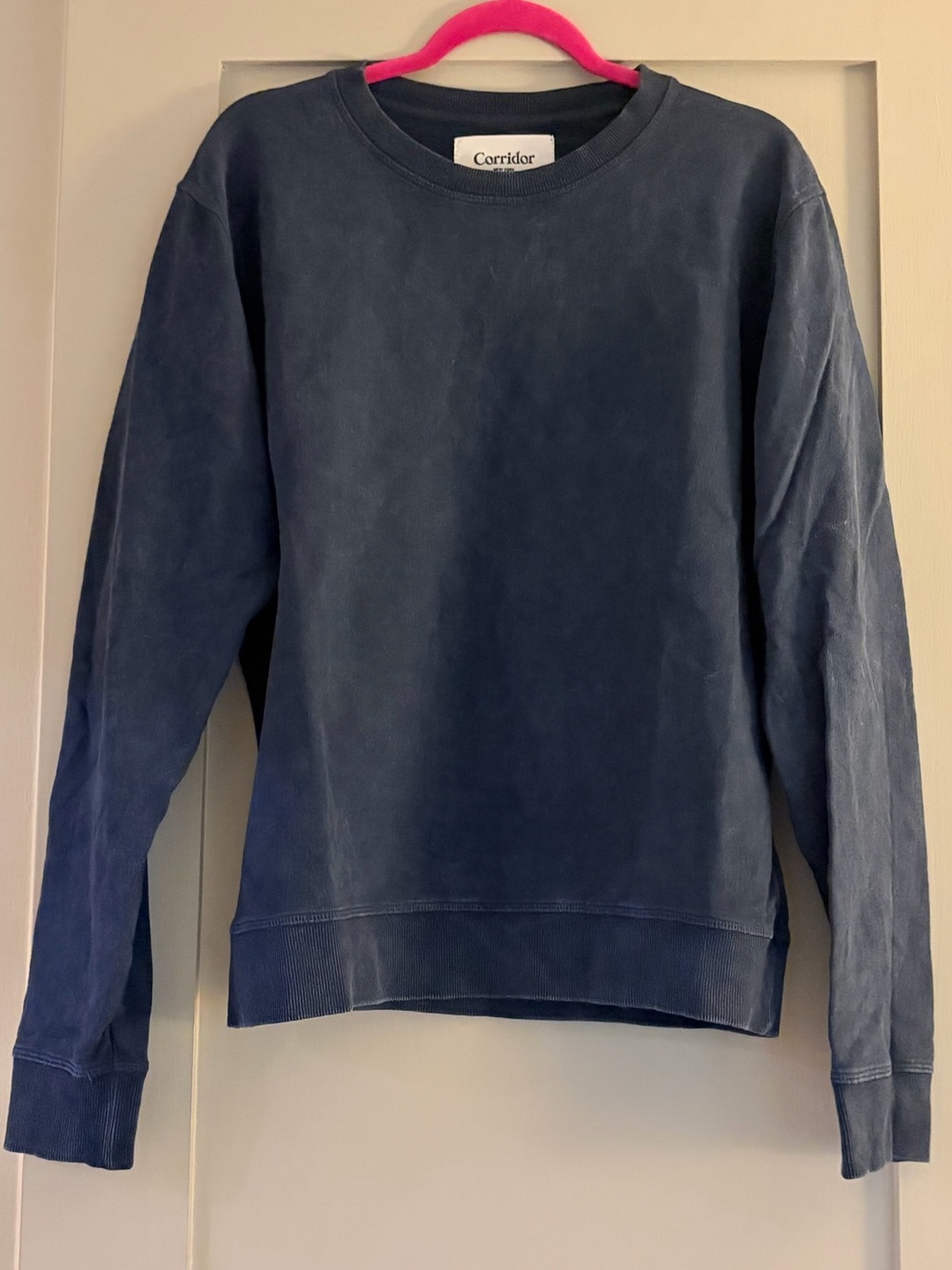 Corridor Men's Navy Crew Sweatshirt — Classic Crewneck medium